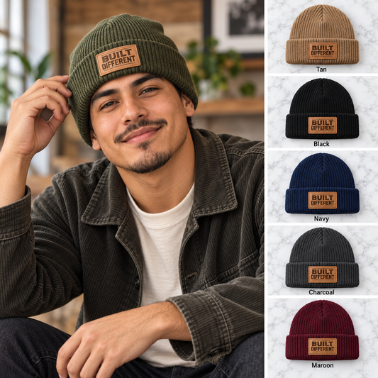 Built Different beanie six-color gallery