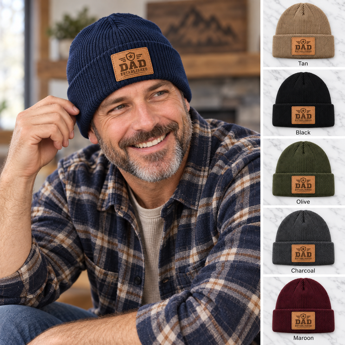 Dad Established beanie six-color gallery