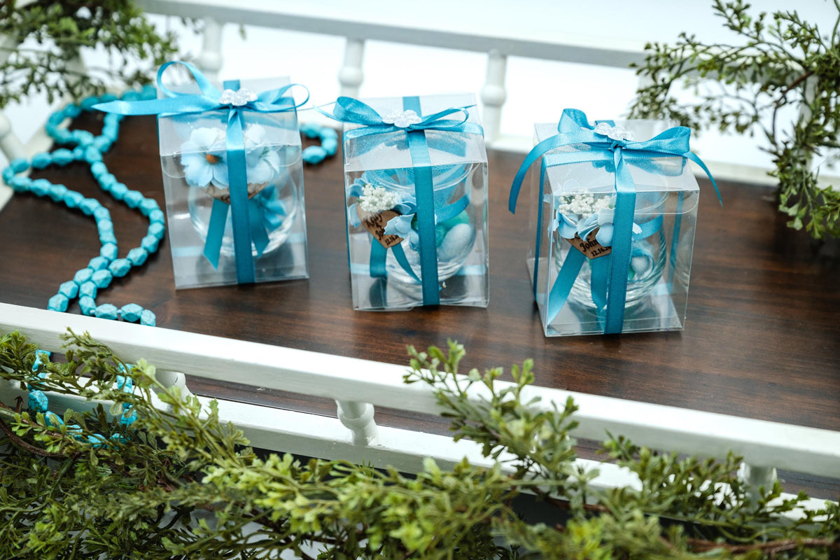 Personalized Teal & Turquoise Wedding Favors professional product photo 4