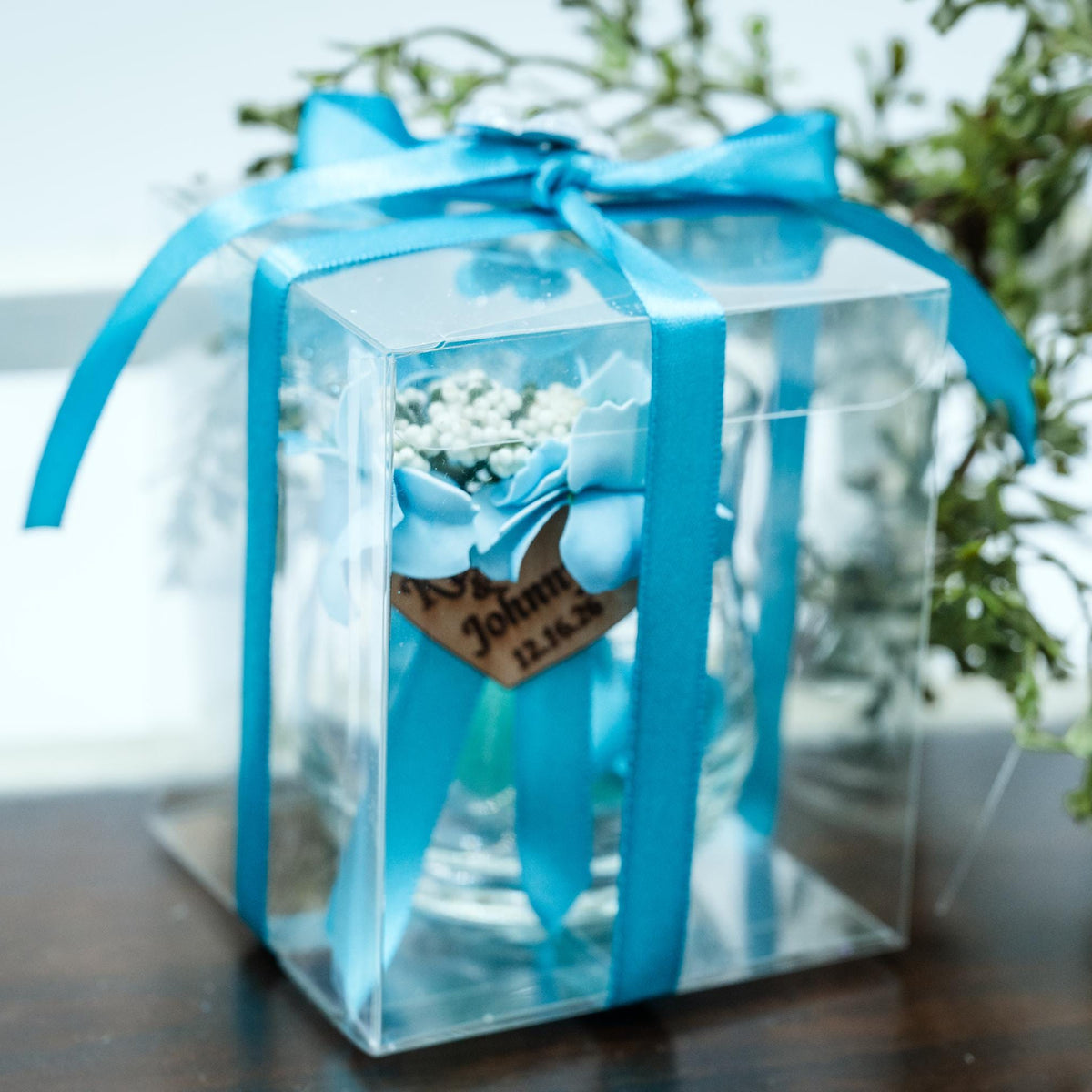 Personalized Teal & Turquoise Wedding Favors professional product photo 2