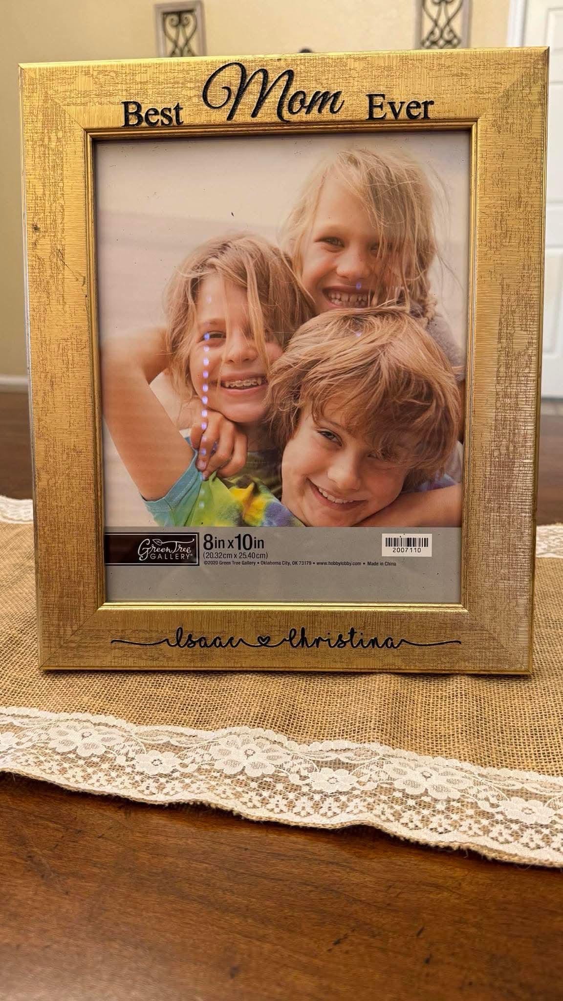 Personalized Gold Picture Frame for Mom