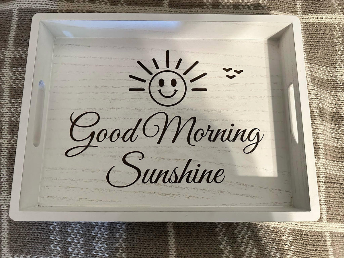 Personalized Engraved Wooden Serving Tray