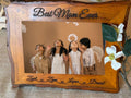 Real Wood Frame, Mothers Day, Mothers Day Gift, Mom, Gift for Mom, First Time Mom, Personalized Picture wood Frame, Mommy Gift, wall decor