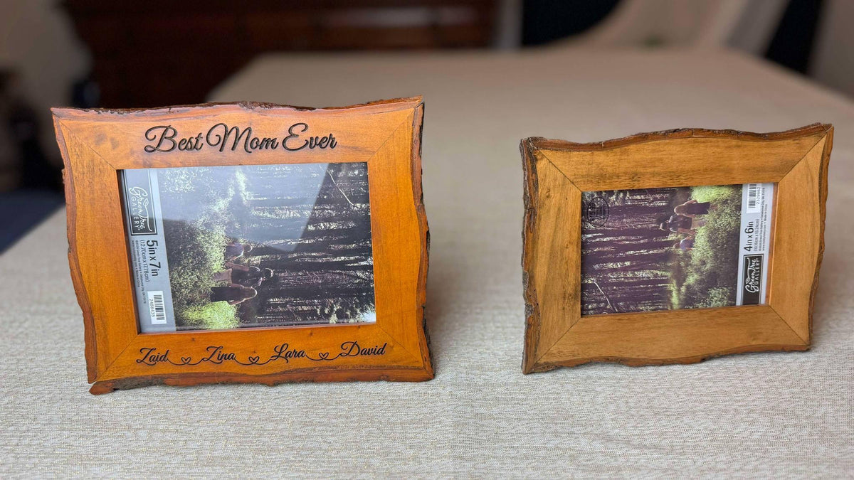 Personalized Real Wood Picture Frame for Mom