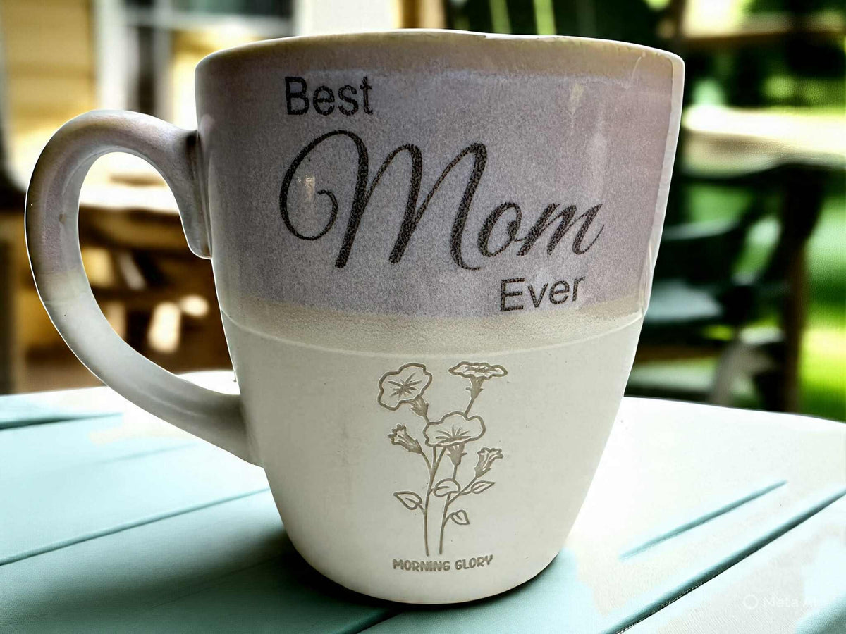 Personalized Birth Flower Coffee Mug
