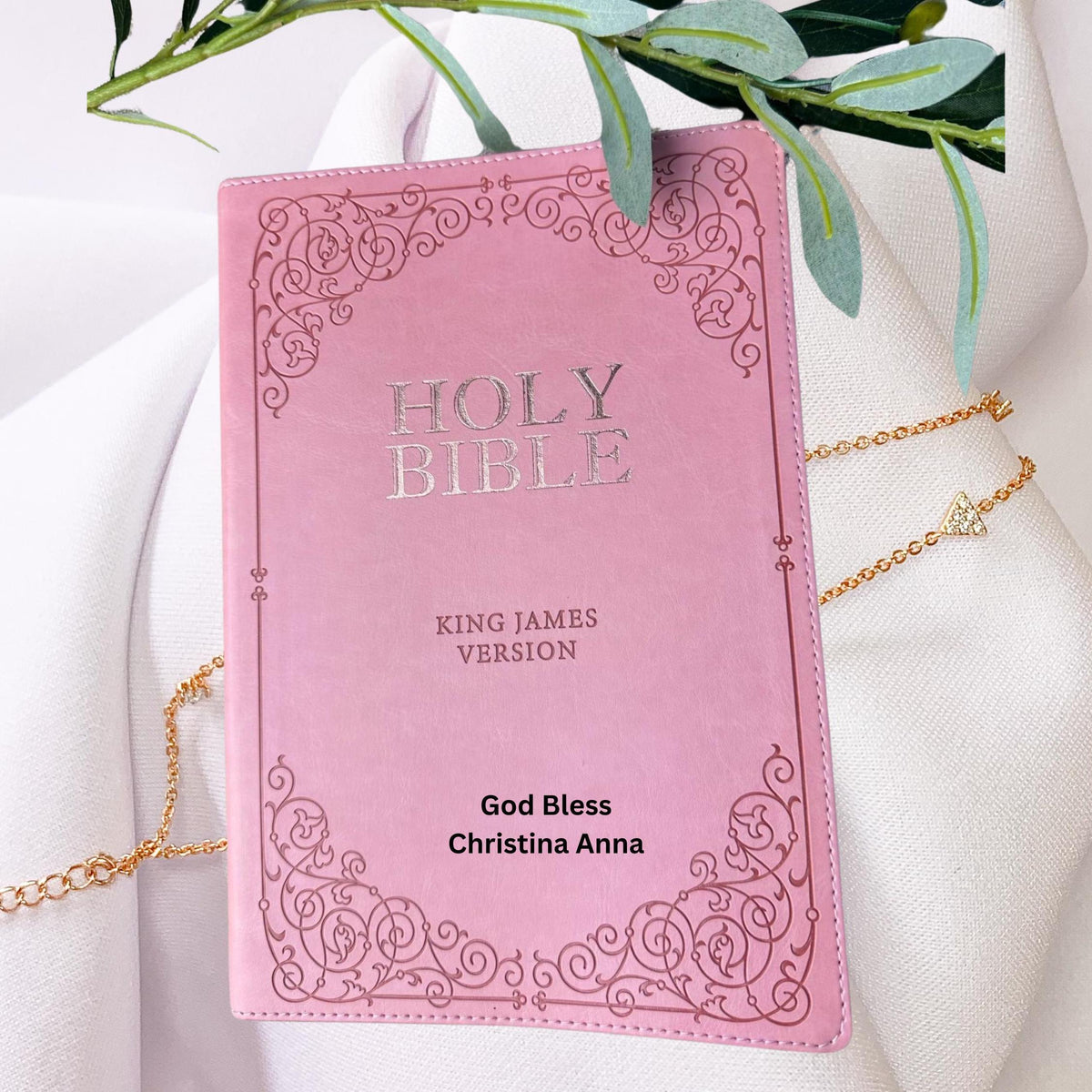 Personalized Pink KJV Bible – Giant Print