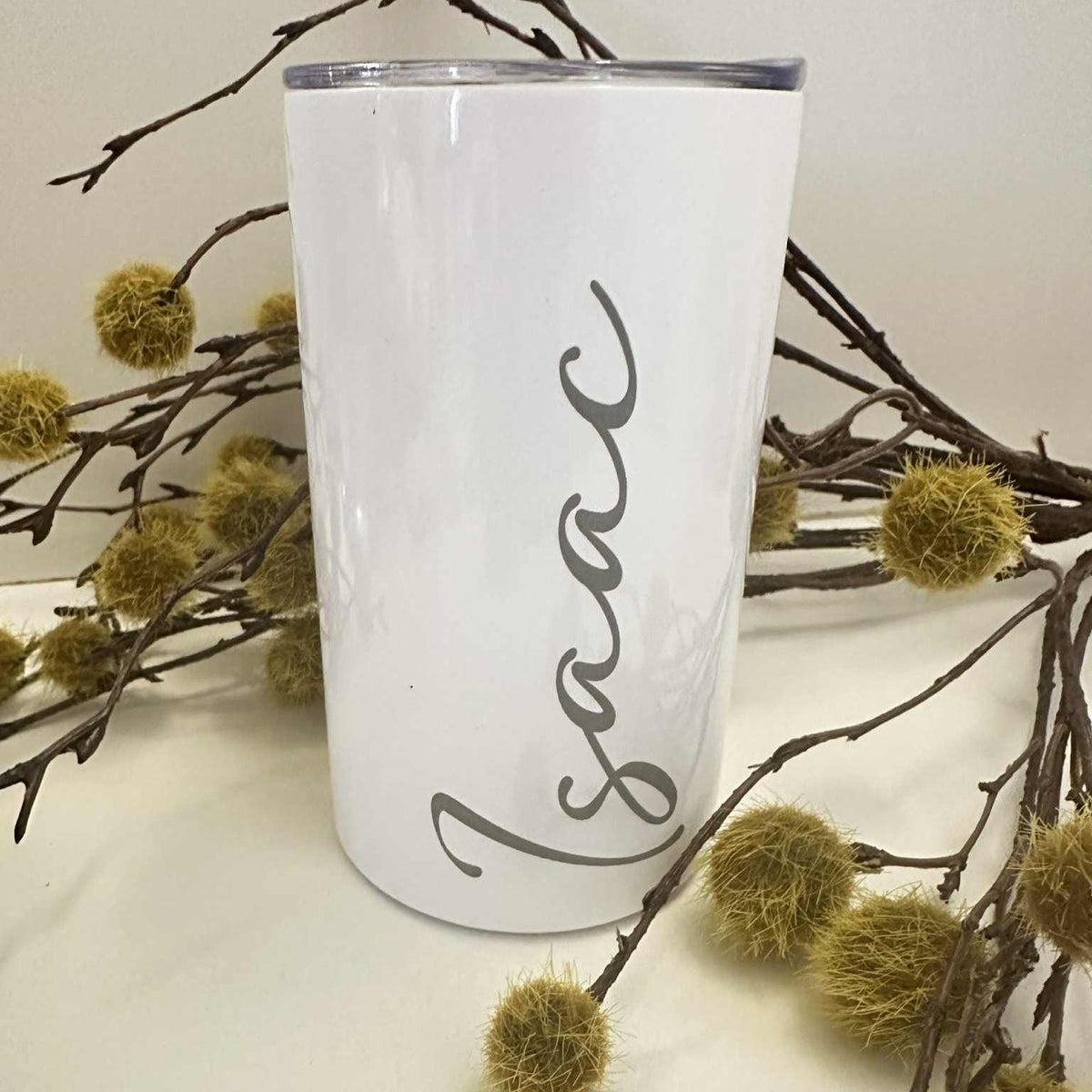 Personalized Script Name Tumbler: 12oz Insulated Stainless Steel Cup