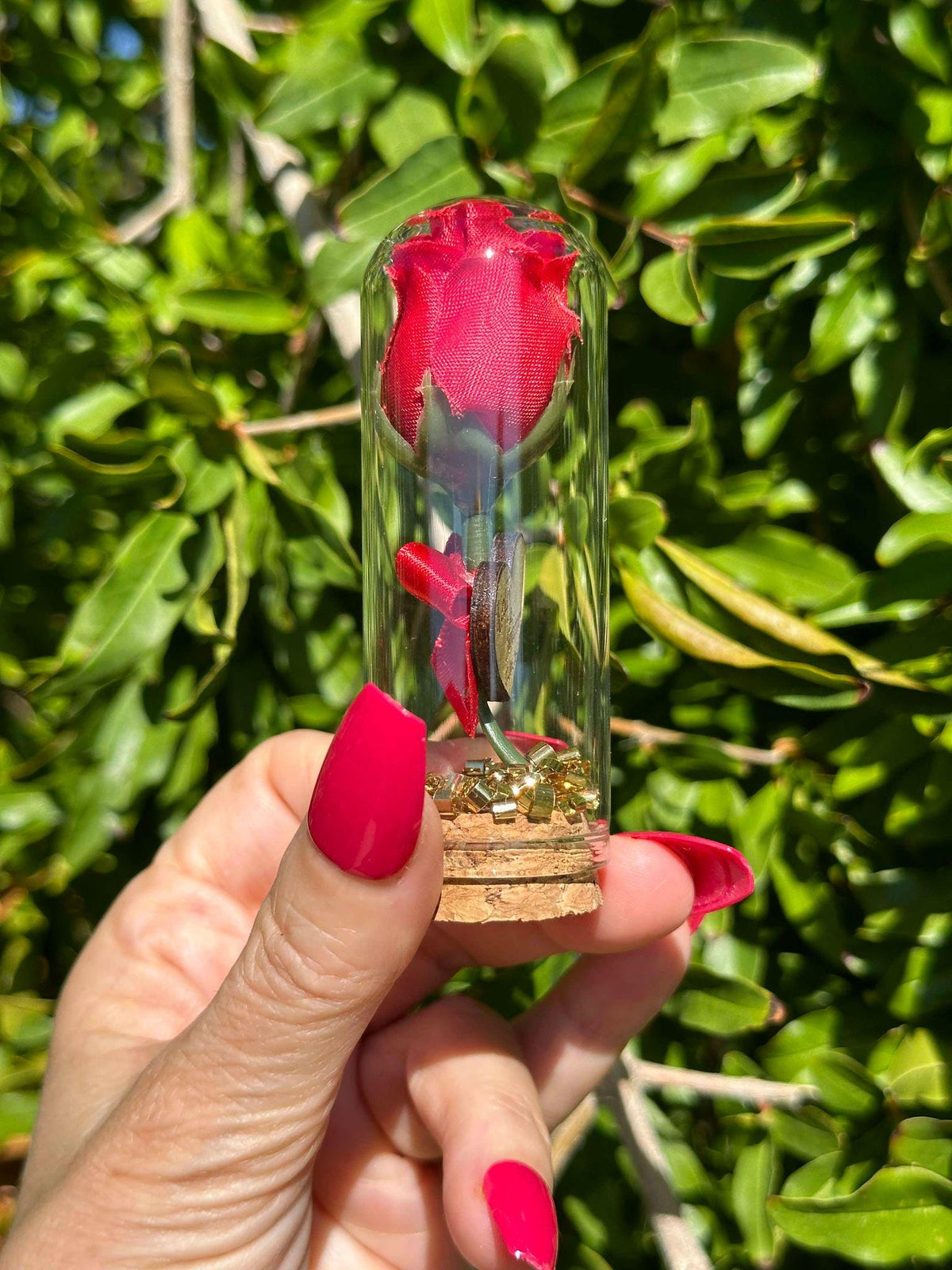 Personalized Red Rose Glass-Tube Favors professional product photo 3