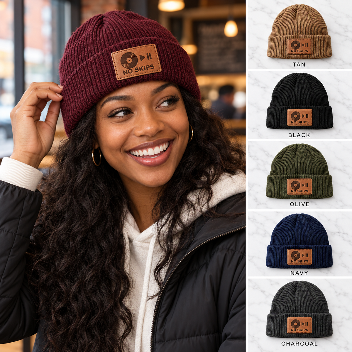 No Skips beanie six-color gallery
