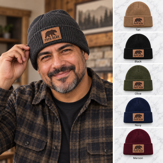 Papa Bear beanie six-color gallery