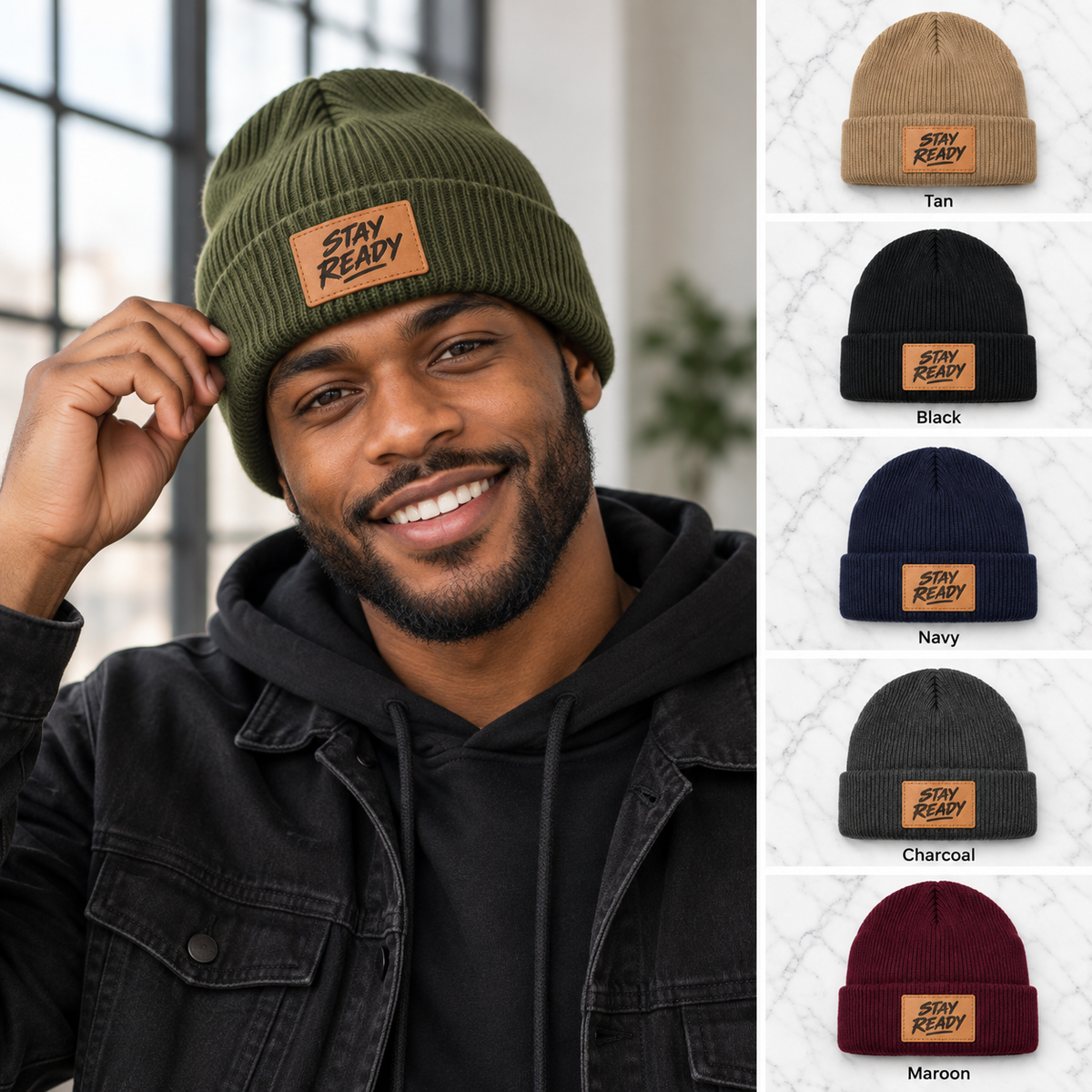 Stay Ready Streetwear beanie six-color gallery